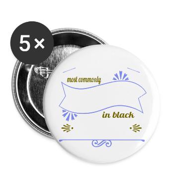 blagues astrophysique geek anniversaire ciel nocturne - Lot de 5 petits badges (25 mm) - blanc - Devant
