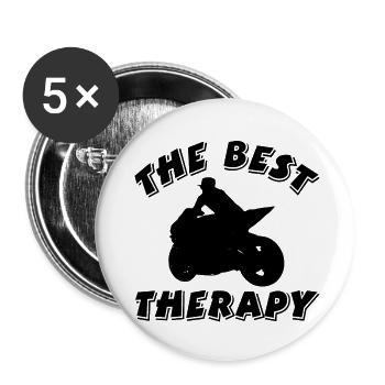 Motorcycle - Buttons small 1''/25 mm (5-pack) - white - Front