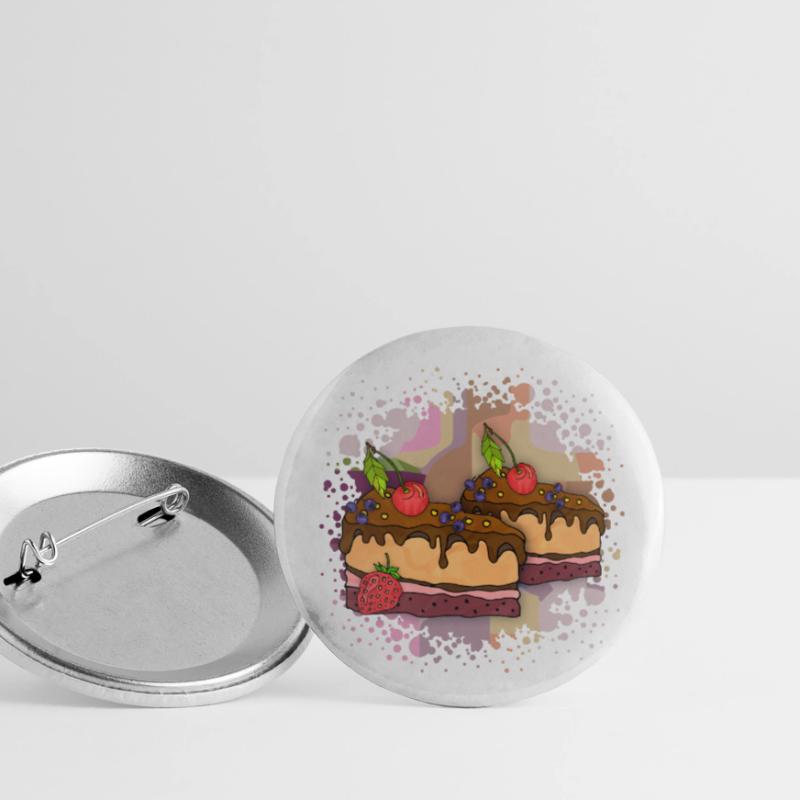 Gâteau Lot de 5 petits badges (25 mm)