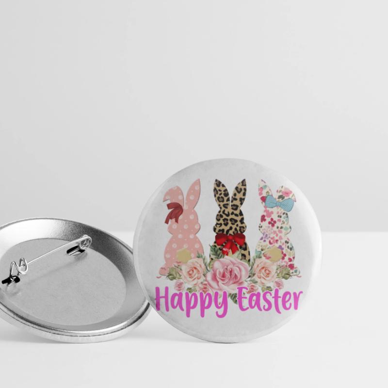 Happy Easter Easter Easter Egg Easter Celebration Easter Buttons small 1''/25 mm (5-pack)