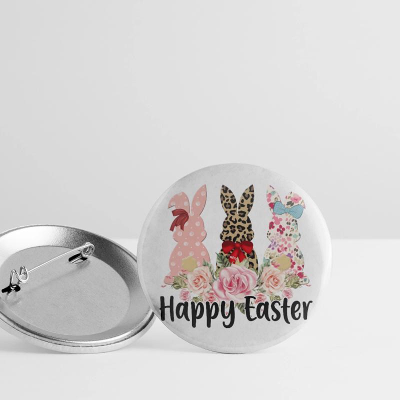 Happy Easter Easter Easter Egg Easter Celebration Easter Buttons small 1''/25 mm (5-pack)