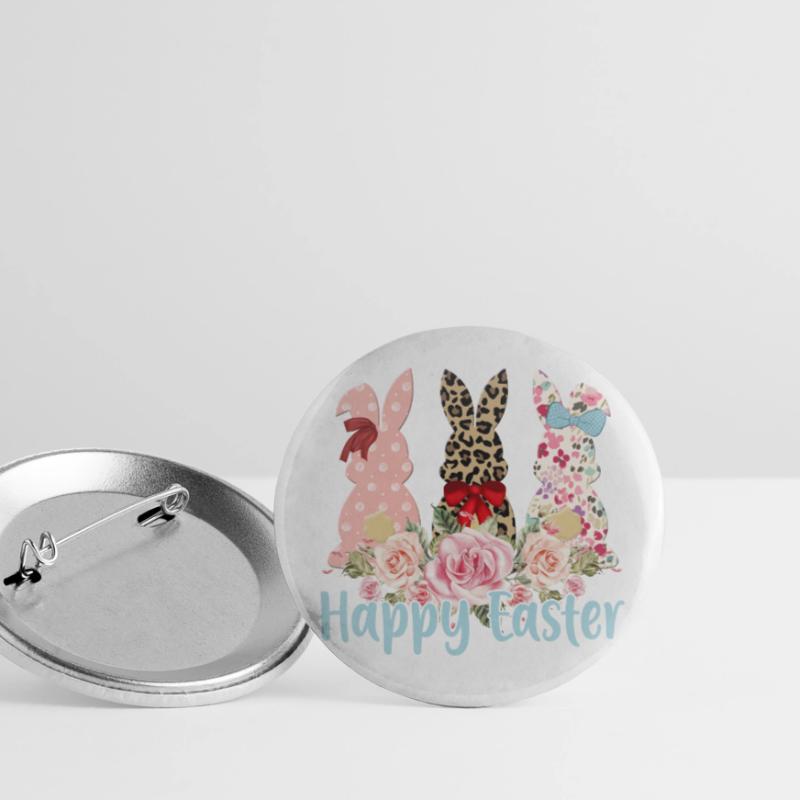 Happy Easter Easter Easter Egg Easter Celebration Easter Buttons small 1''/25 mm (5-pack)