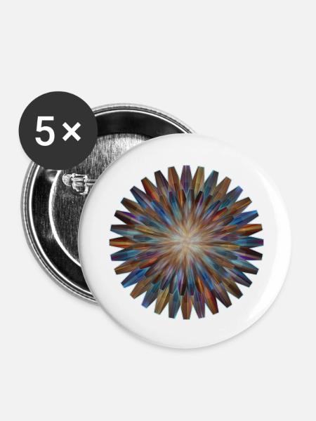 Geburt eines Sterns - Sternengeburt - Buttons klein 25 mm (5er Pack) - Weiß