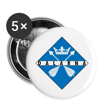 Dalarna - Buttons klein 25 mm (5er Pack) - Weiß - Vorne