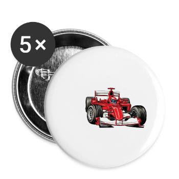 Je peux pas j'ai grand prix cadeau homme course - Lot de 5 petits badges (25 mm) - blanc - Devant