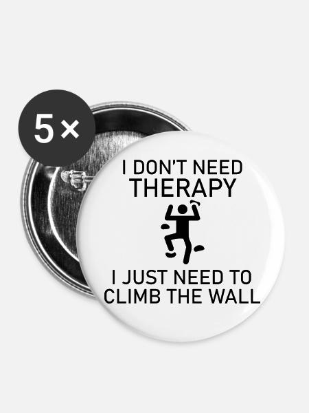 climbing - Buttons klein 25 mm (5er Pack) - Weiß