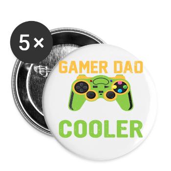 Dear Father - Buttons small 1''/25 mm (5-pack) - white - Front