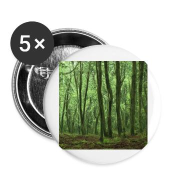 lonely green woods - Buttons klein 25 mm (5er Pack) - Weiß - Vorne