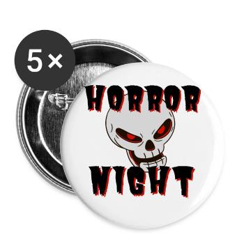 Horror night - Buttons small 1''/25 mm (5-pack) - white - Front