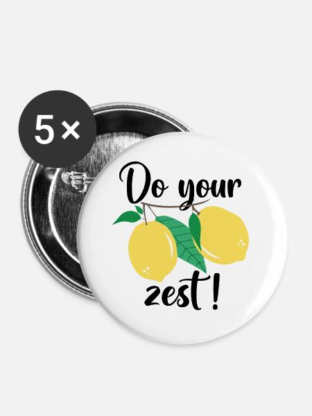 Mach deinen Schwung - Buttons klein 25 mm (5er Pack) - Weiß