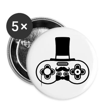Sir alter Controller Retro - Buttons klein 25 mm (5er Pack) - Weiß - Vorne