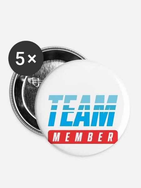 Cooking Team - Buttons klein 25 mm (5er Pack) - Weiß