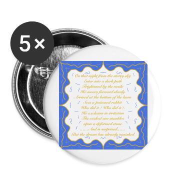 Dream ByRino - Buttons small 1''/25 mm (5-pack) - white - Front