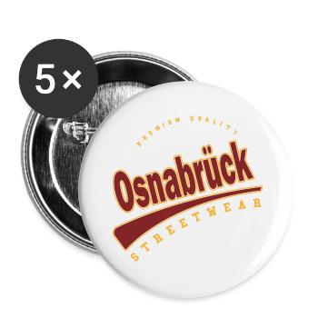 Osnabrück Germany College High School Style - Buttons small 1''/25 mm (5-pack) - white - Front