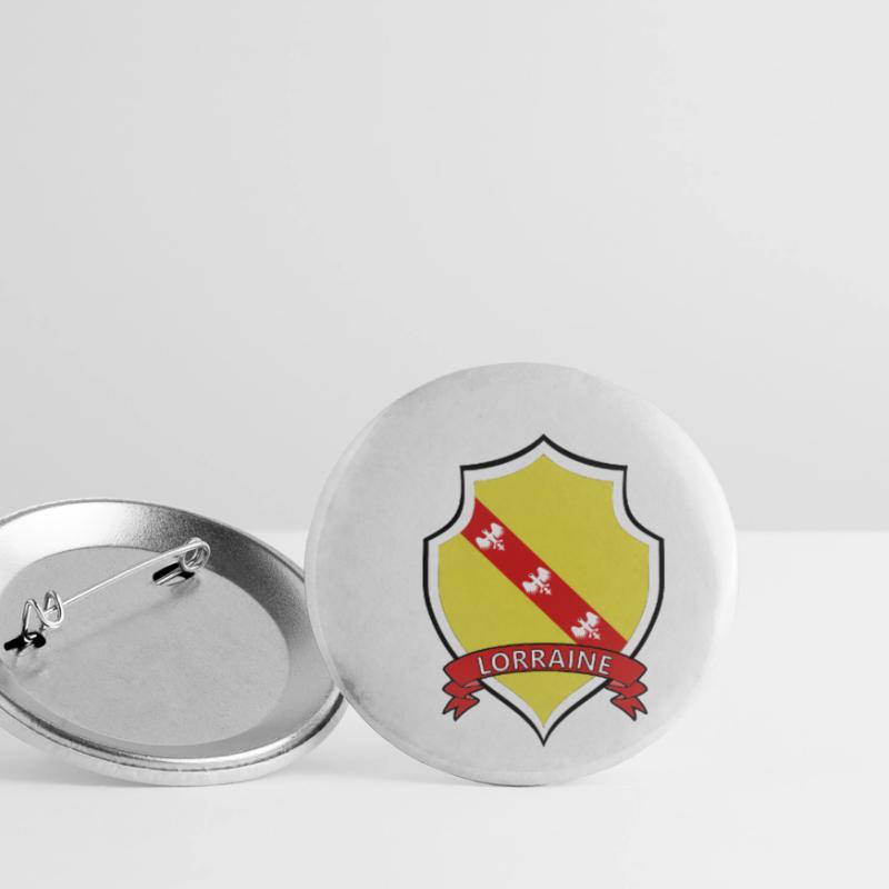 Lothringen Buttons klein 25 mm (5er Pack)