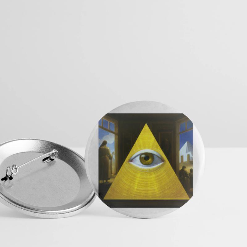 All Seeing Eye Buttons small 1''/25 mm (5-pack)