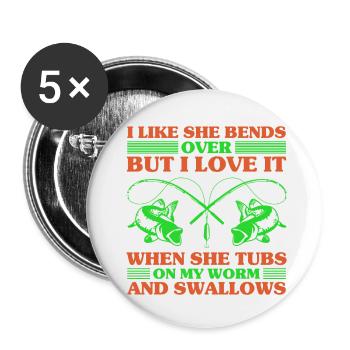Fishing Fishing Sport Fish Fishing Shirt - Buttons small 1''/25 mm (5-pack) - white - Front