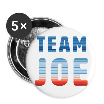 Team Joe | Warming Stripes - Buttons klein 25 mm (5er Pack) - Weiß - Vorne