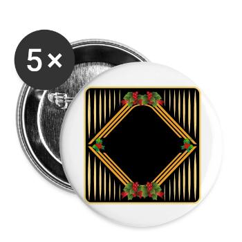 DESIGN YOUR OWN CHRISTMAS - Buttons small 1''/25 mm (5-pack) - white - Front