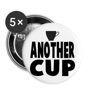 Une autre coupe - Lot de 5 petits badges (25 mm) - blanc - Devant