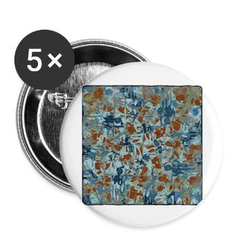 Abstract Camouflage Pattern - Buttons small 1''/25 mm (5-pack) - white - Front