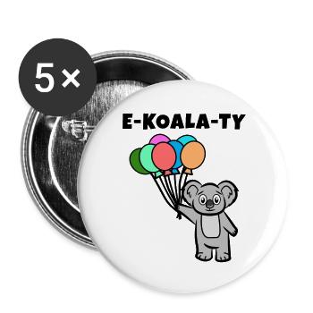 LGBT equality rights of homosexuals - Buttons small 1''/25 mm (5-pack) - white - Front
