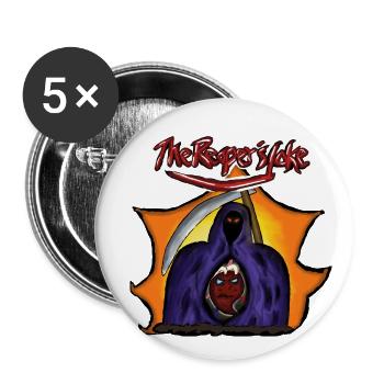 The Reaper and his Helper - Buttons klein 25 mm (5er Pack) - Weiß - Vorne