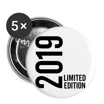 Édition limitée 2019 - Lot de 5 petits badges (25 mm) - blanc - Devant