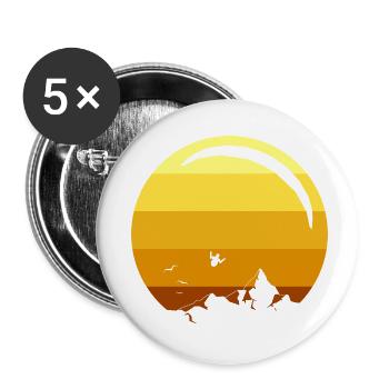 Paragliding - Buttons small 1''/25 mm (5-pack) - white - Front