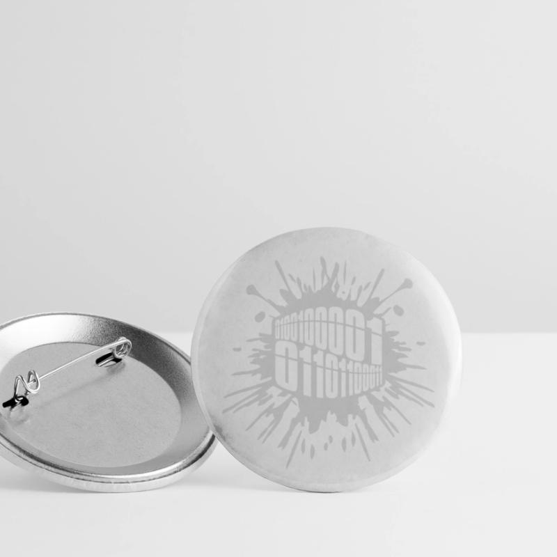 Binär Code Programm Sprache Buttons klein 25 mm (5er Pack)