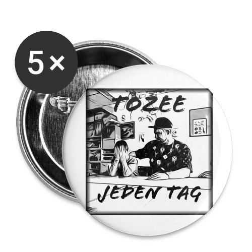 Tozee - Jeden Tag - Buttons klein 25 mm (5er Pack)