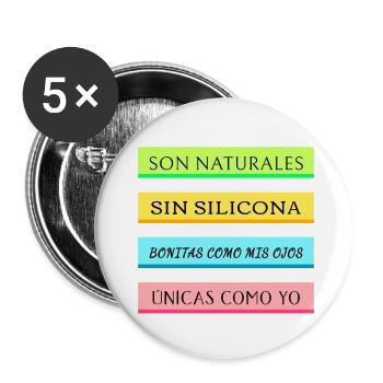 Sie sind natürlich und silikonfrei 1 - Buttons klein 25 mm (5er Pack) - Weiß - Vorne
