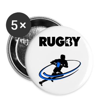 Rugby - Buttons small 1''/25 mm (5-pack) - white - Front