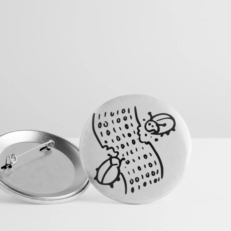 code bugs software Lot de 5 petits badges (25 mm)