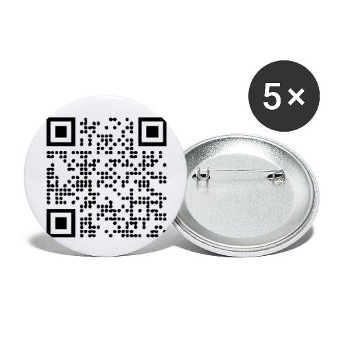 QR Shop Astroport - Lot de 5 petits badges (25 mm)