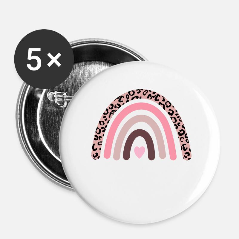 Infirmière - Lot de 5 petits badges (25 mm) - blanc