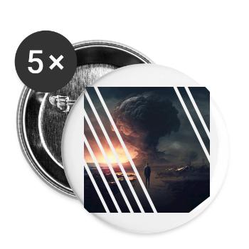 The End of the World - Buttons small 1''/25 mm (5-pack) - white - Front