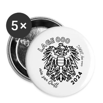 Disarmament of the Federal Armed Forces - Buttons small 1''/25 mm (5-pack) - white - Front