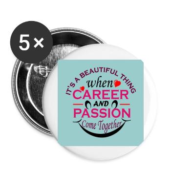 Nurse T shirt design - Buttons small 1''/25 mm (5-pack) - white - Front