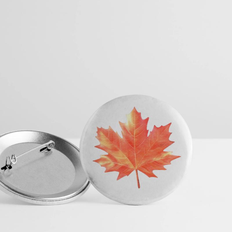 Maple Leaf Couleurs colorées Maple Tree Forest Warm Lot de 5 petits badges (25 mm)
