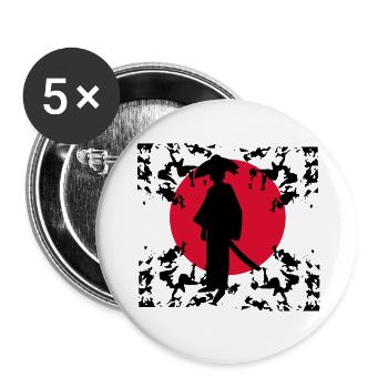 Japan Manga Anime Japanese Cartoon Cosplay - Buttons small 1''/25 mm (5-pack) - white - Front