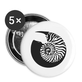 Nautilus - Buttons small 1''/25 mm (5-pack) - white - Front