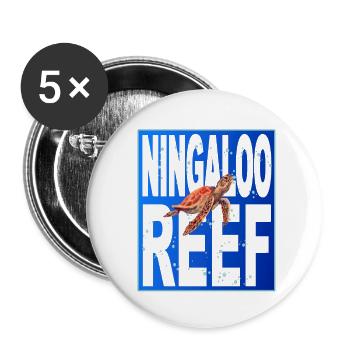 Ningaloo Reef - Australia - Buttons klein 25 mm (5er Pack) - Weiß - Vorne