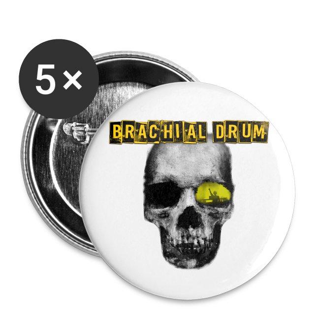 Brachial Drum Logo / Skull mit Schriftzug