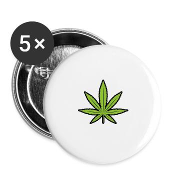 Freitag ist Hightag - Buttons klein 25 mm (5er Pack) - Weiß - Vorne