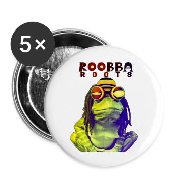 Rooba roots - Buttons small 1''/25 mm (5-pack) - white - Front