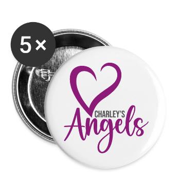 angels - Buttons small 1''/25 mm (5-pack) - white - Front