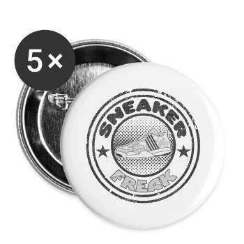 Sneaker Freak GRUNGE - Buttons small 1''/25 mm (5-pack) - white - Front