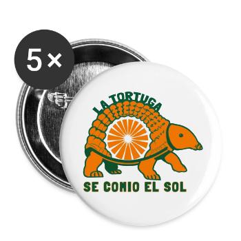 La Tortuga - Buttons small 1''/25 mm (5-pack) - white - Front