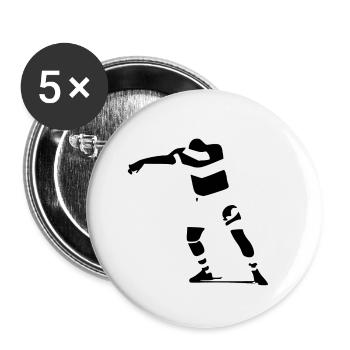 The dab - Buttons small 1''/25 mm (5-pack) - white - Front
